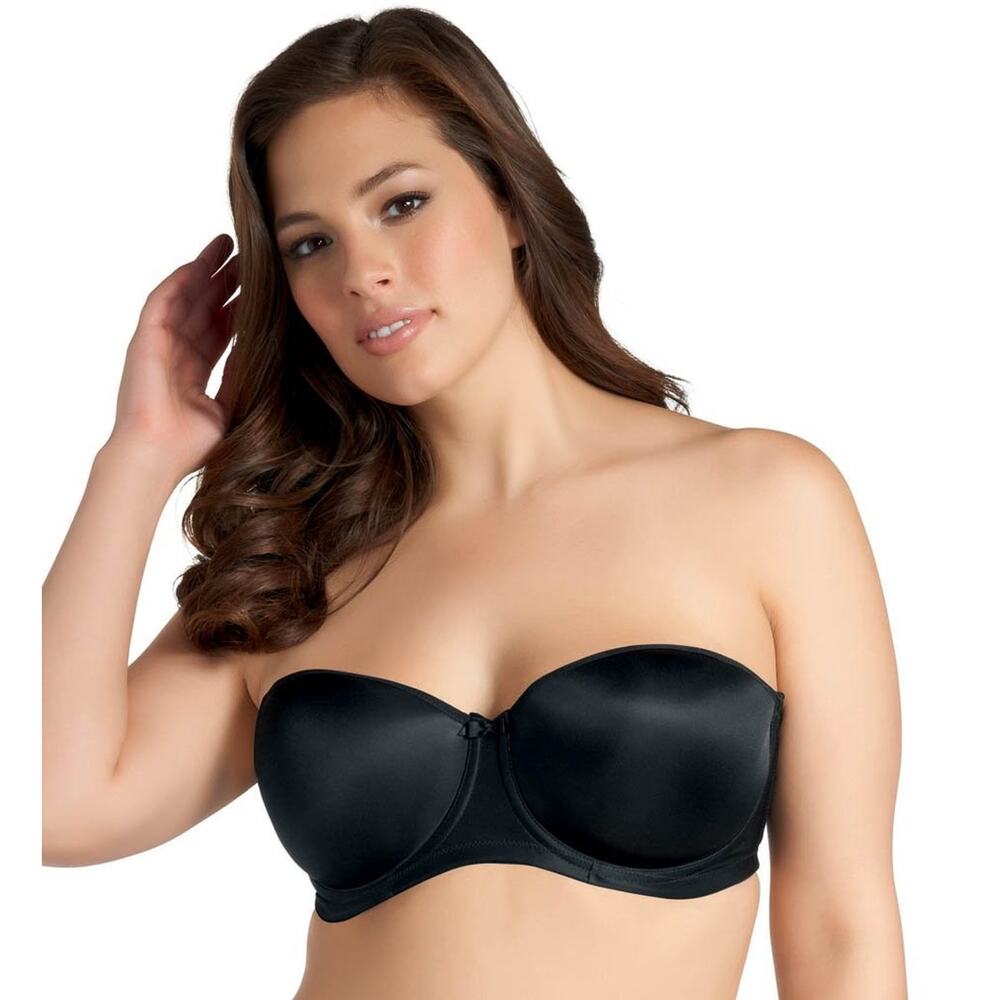 Elomi Smoothing Underwire Foam Molded Strapless Bra Black Size 40DDD
